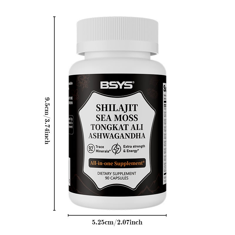 BSYS Xilaizhi Capsules 90 Capsules Men's Vitality & Energy Anti-Fatigue Brain Health Support Hormone Balance Office Workers Seniors Antioxidant Care Blood Sugar & Metabolism Support
