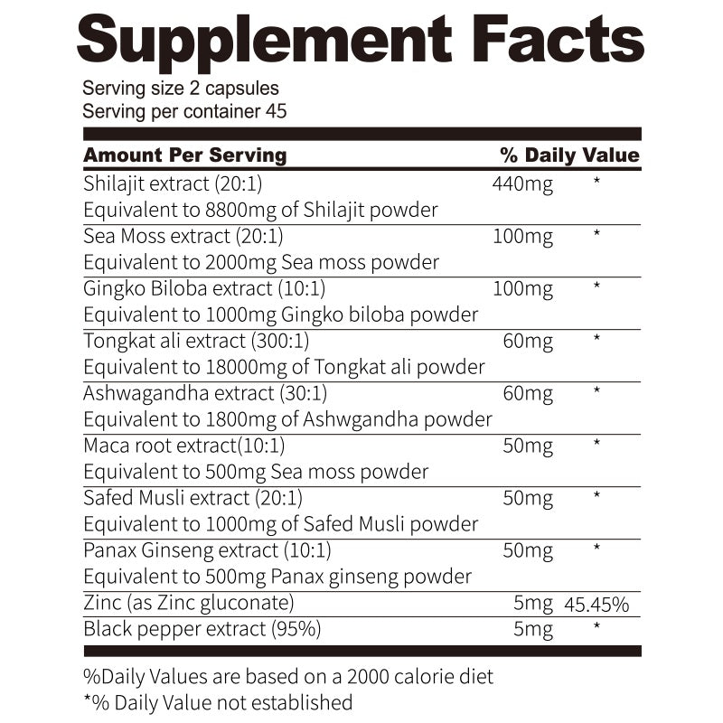 BSYS Xilaizhi Capsules 90 Capsules Men's Vitality & Energy Anti-Fatigue Brain Health Support Hormone Balance Office Workers Seniors Antioxidant Care Blood Sugar & Metabolism Support